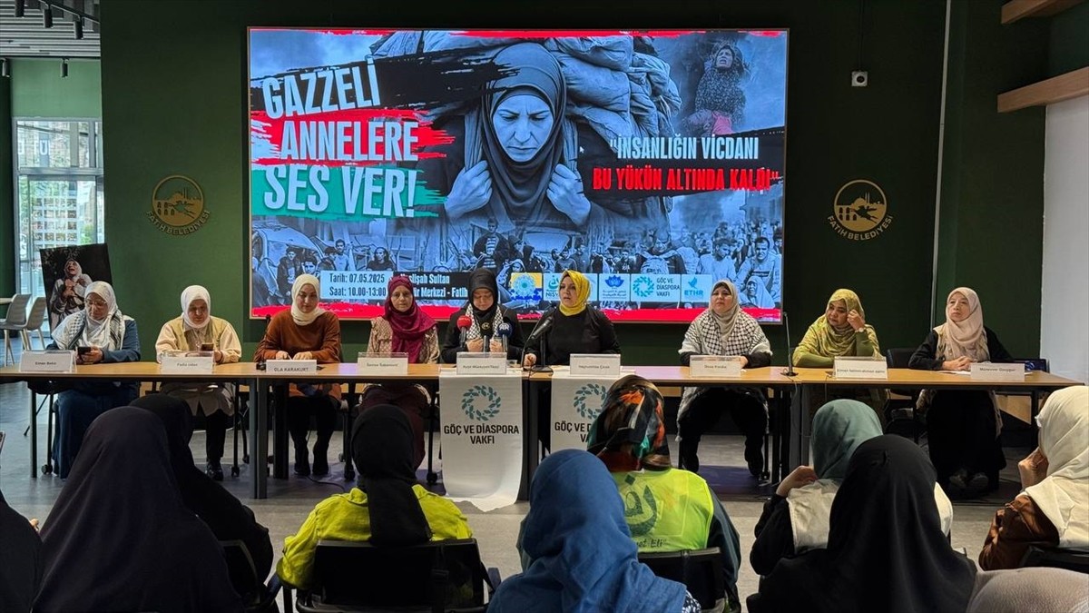 Göç ve Diaspora Vakfı öncülüğünde bir araya gelen STK'ler, Anneler Günü kapsamında Gazze'de...