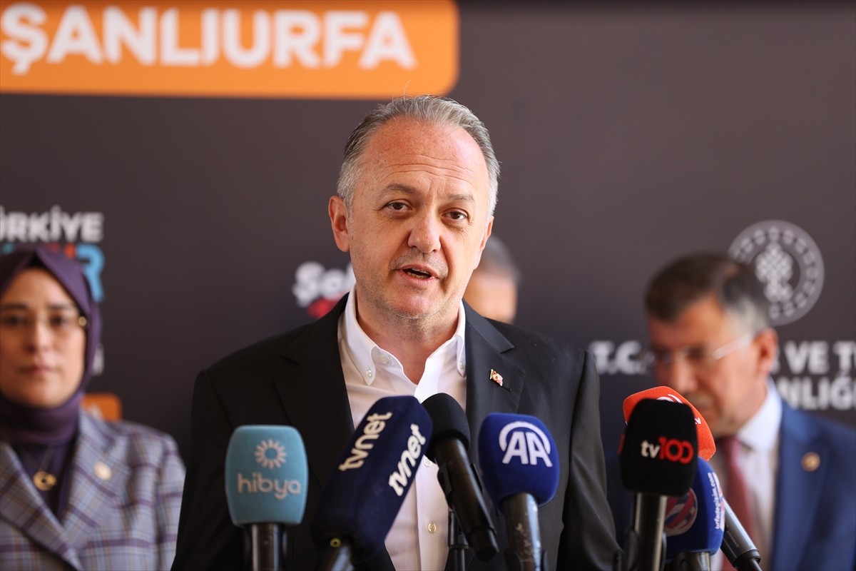 Kültür ve Turizm Bakan Yardımcısı Gökhan Yazgı, Şanlıurfa Müzesinin bahçesinde düzenlenen...