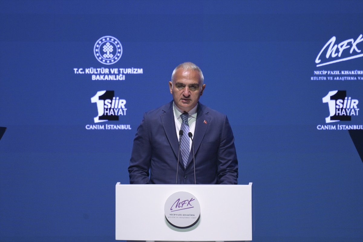 Kültür ve Turizm Bakanı Mehmet Nuri Ersoy, Necip Fazıl Kısakürek Kültür ve Araştırma Vakfınca...