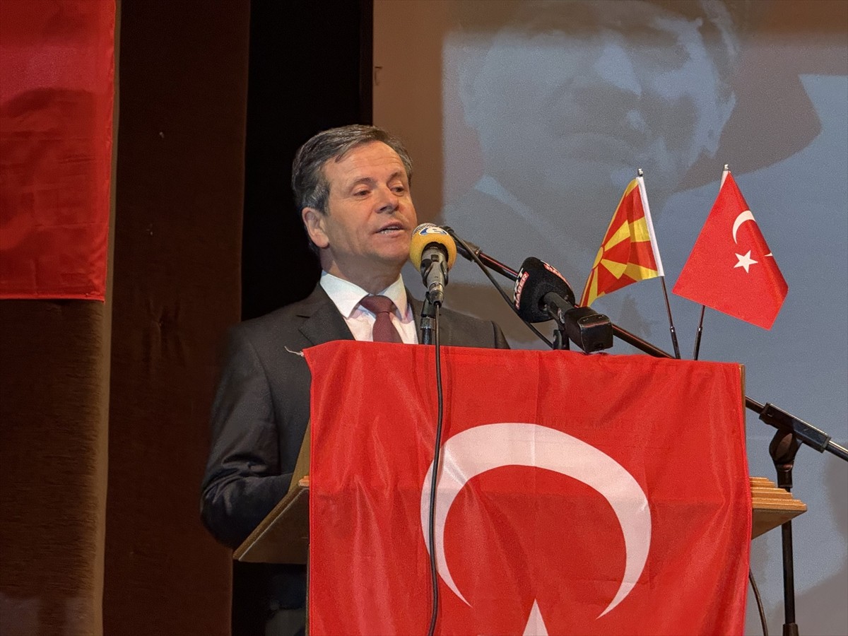 Kuzey Makedonya'nın kuzeybatısındaki Gostivar şehrinde, 19 Mayıs Atatürk'ü Anma, Gençlik ve Spor...