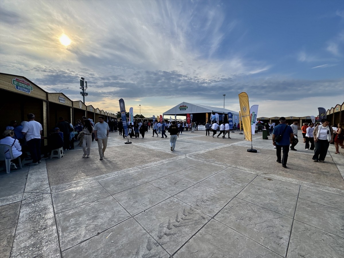 Samsun'da düzenlenen "8. Samsun Yöresel Ot Yemekleri Festivali"nde doğadaki çeşitli otlardan...