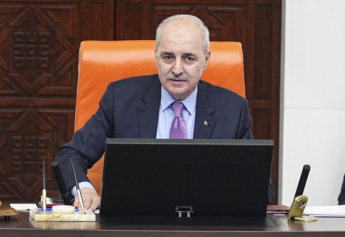 TBMM Genel Kurulu, TBMM Başkanı Numan Kurtulmuş başkanlığında çalışmalarını...