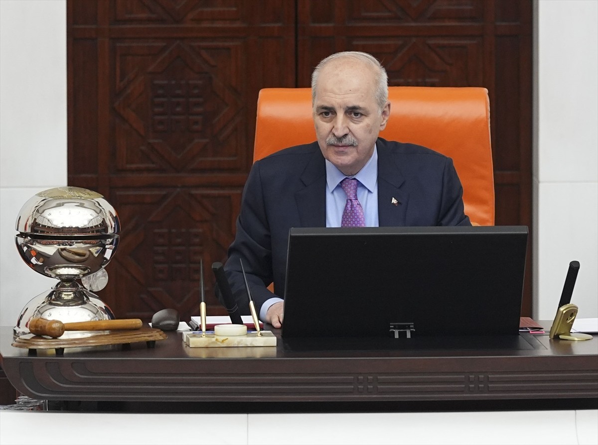 TBMM Genel Kurulu, TBMM Başkanı Numan Kurtulmuş başkanlığında çalışmalarını...