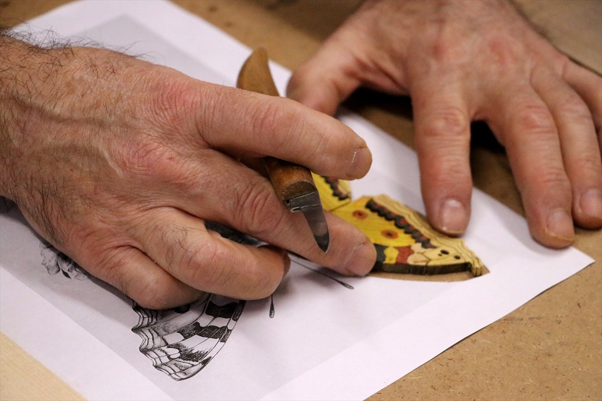 Tekirdağ'da yaşayan 61 yaşındaki Pertev Aslan, tarihi bir çerçeve deseninden yola çıkarak Türk...