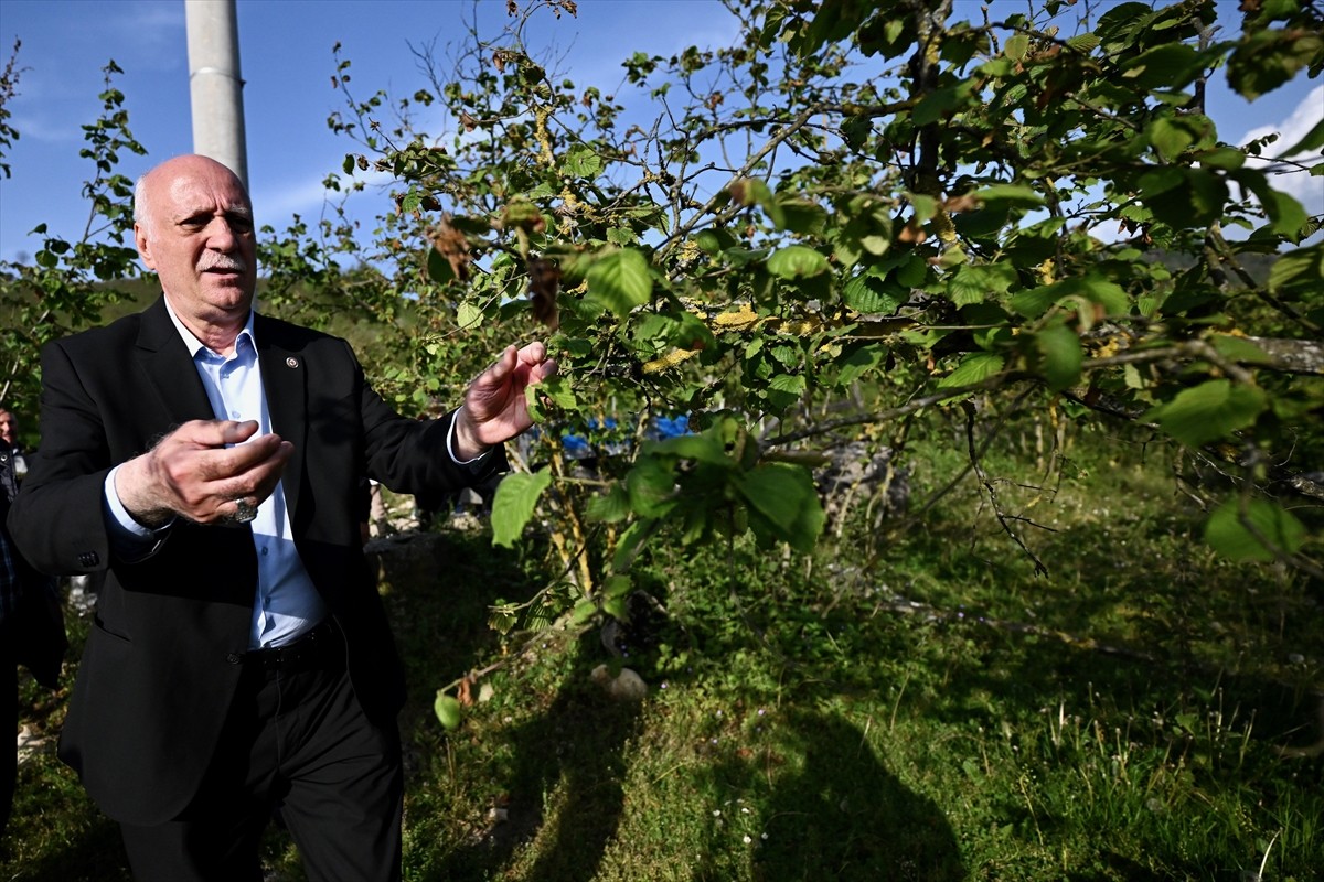 Türkiye Ziraat Odaları Birliği (TZOB) Genel Başkanı Şemsi Bayraktar, beraberindeki heyetle...