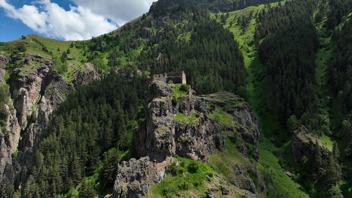 Erzurum'un Tortum ilçesinde ormanlık alanda sarp kayalık üzerine inşa edilen ve yüzyıllardır...