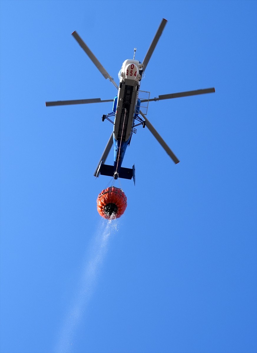 İzmir'in Aliağa ilçesinde başlayarak Foça'ya sıçrayan orman yangınına havadan ve karadan müdahale...