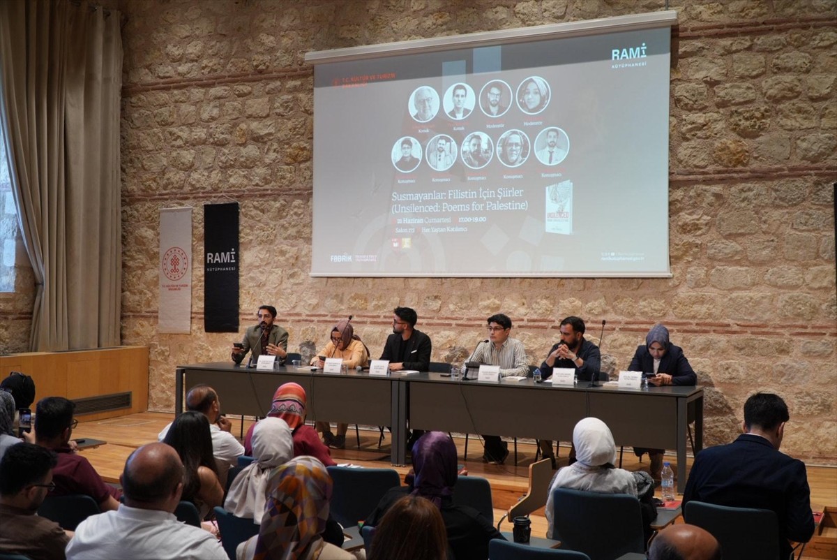 Susmayanlar: Filistin İçin Şiirler" başlıklı uluslararası şiir programı Rami Kütüphanesi'nde...