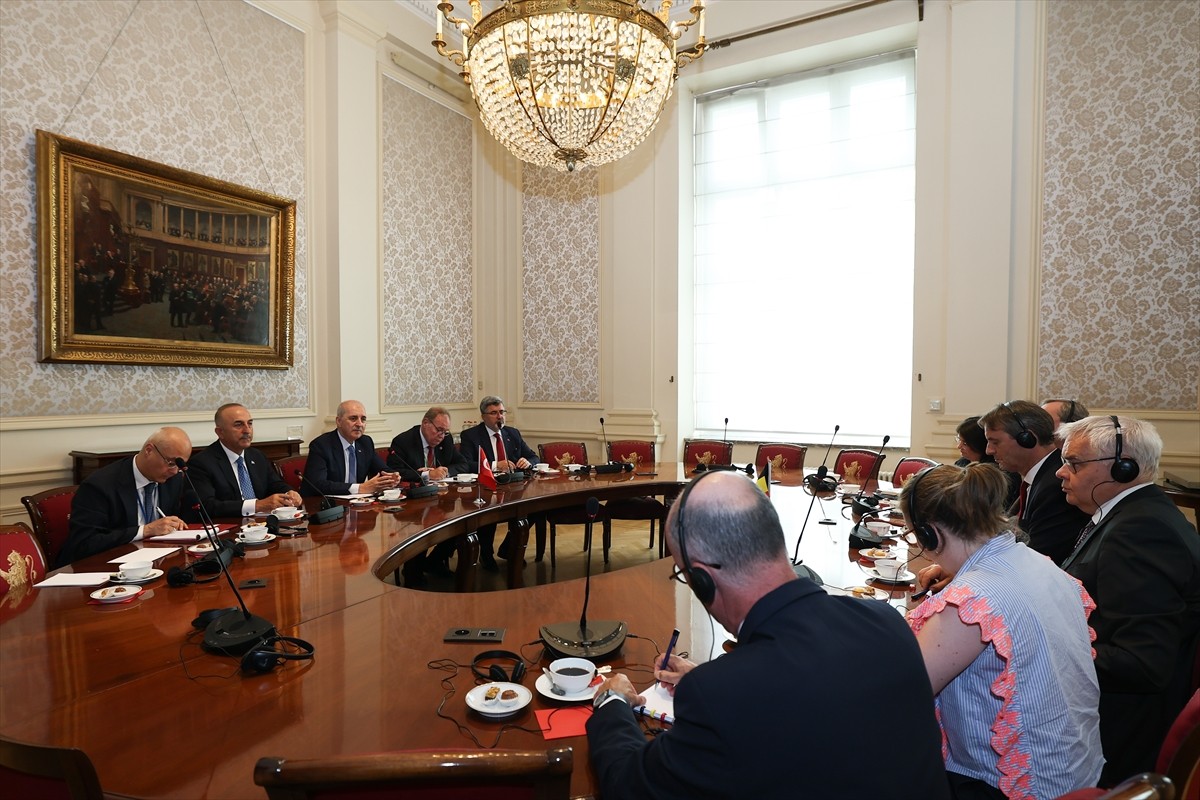 TBMM Başkanı Numan Kurtulmuş, NATO Parlamento Başkanları Zirvesi kapsamında Belçika Senato Başkanı...