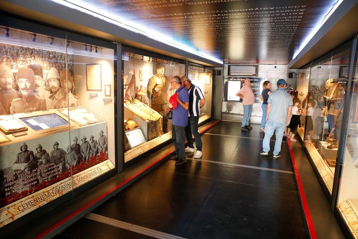 Türkiye Kültür Yolu Festivali'nin dördüncü durağı olan Samsun'da, Çanakkale Savaşları Mobil Müzesi...