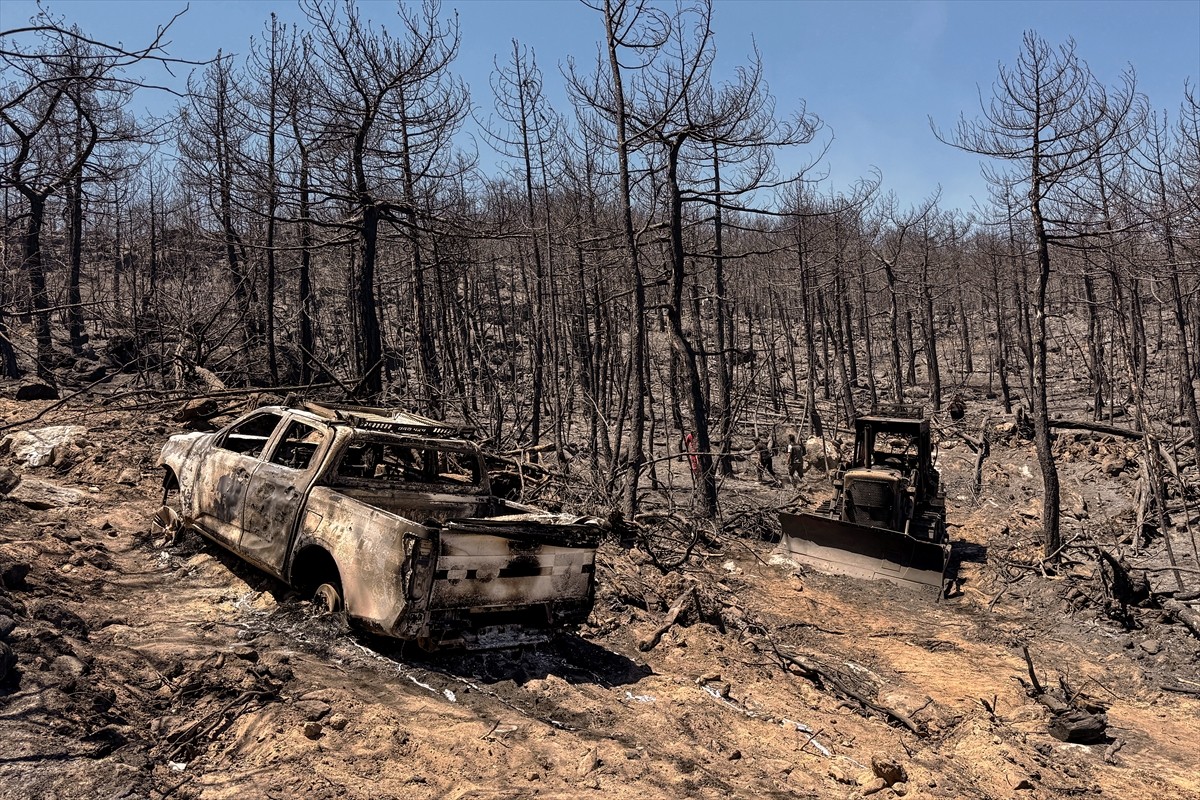 Eskişehir'in Seyitgazi ilçesinde başlayan ve Afyonkarahisar'a sıçrayan orman yangınında orman...
