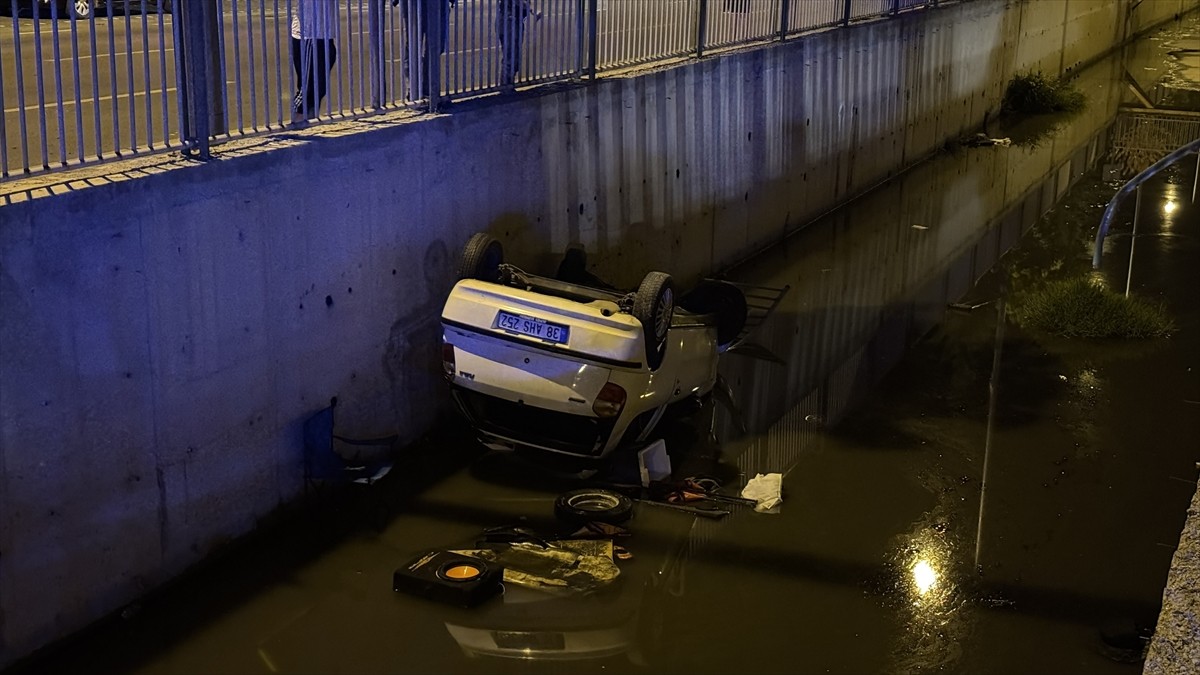 Kayseri'de otomobilin kanala düşmesi sonucu yaralanan sürücü tedavi altına alındı.