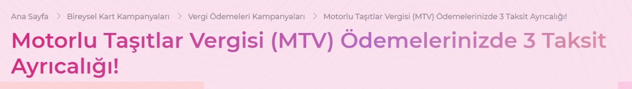 MTV Ödemelerinde Yeni Dönem: 3 Taksit ve 500 TL İndirim Fırsatı