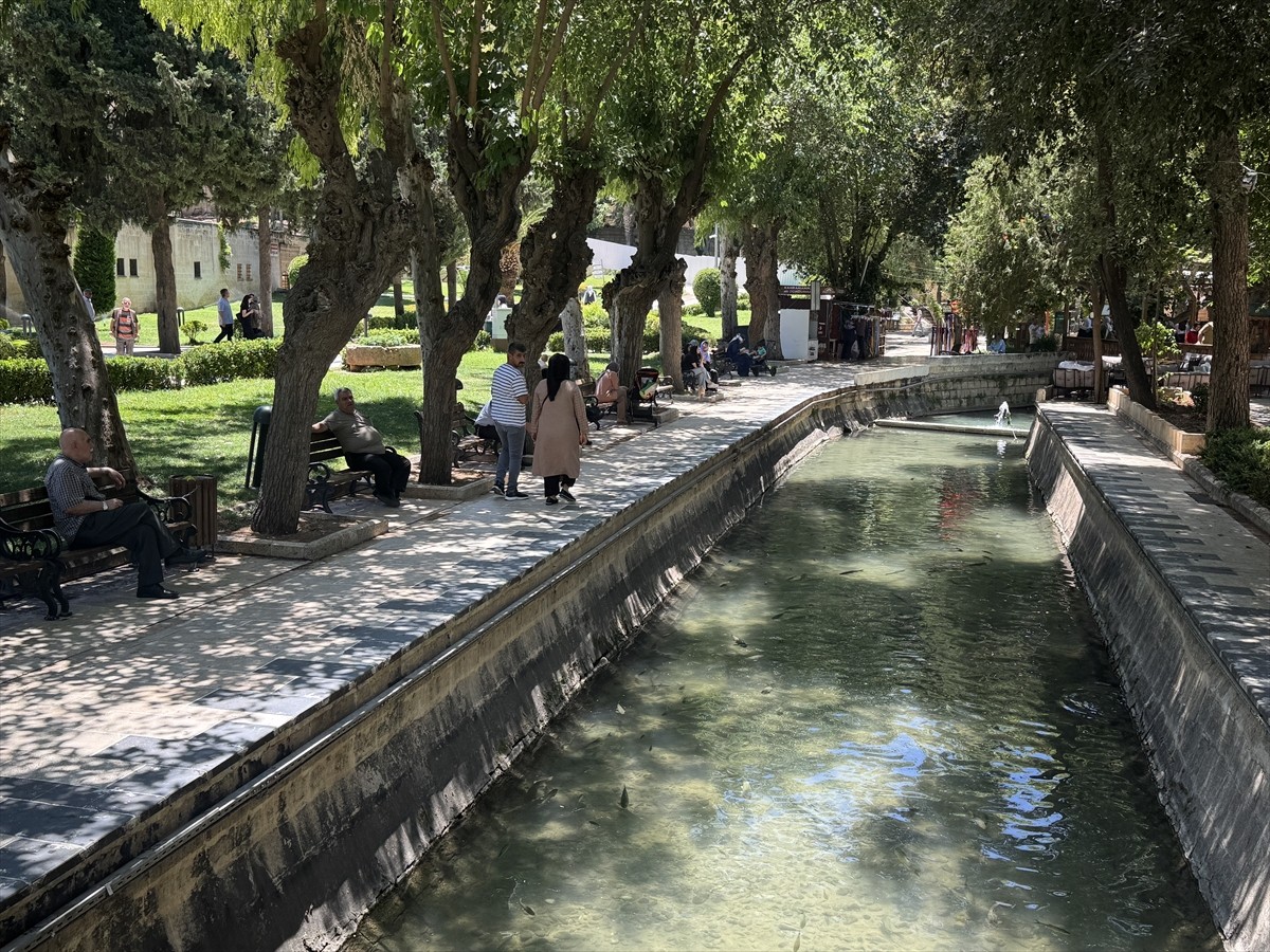 Şanlıurfa'da etkili olan sıcak hava hayatı olumsuz etkiliyor. Sıcaktan korunmak isteyen bazı...