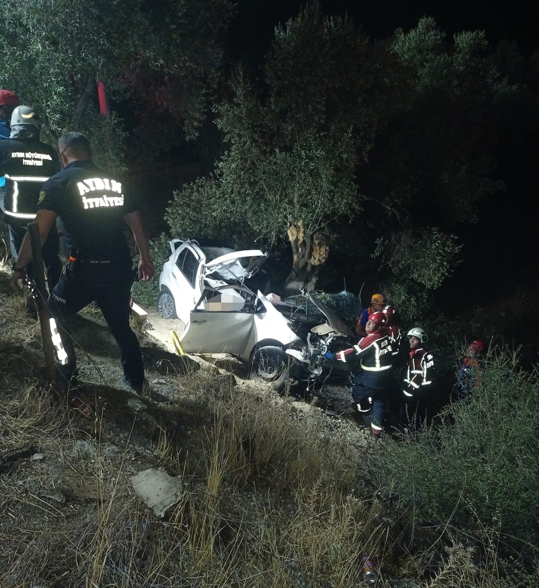 Aydın'ın Çine ilçesinde otomobilin şarampole devrilmesi sonucu 2 kişi öldü, 1 çocuk...