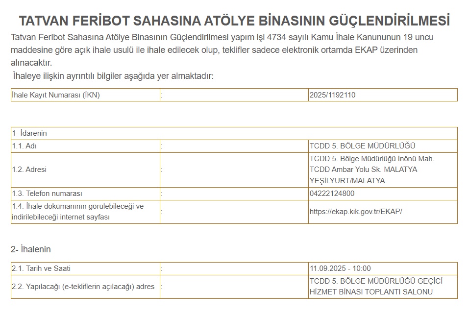Bitlis'te İki Büyük Proje İçin İhaleler Başladı
