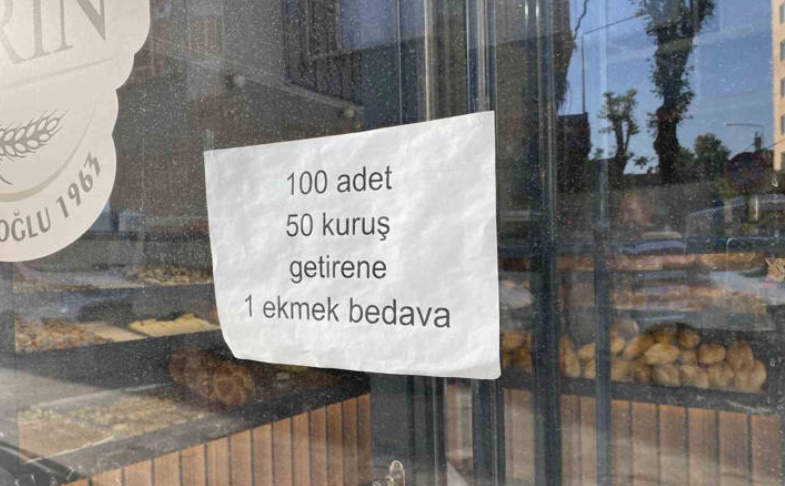 Eskişehir'de Ekmekle Bozuk Para Kampanyası: Getiren alıyor