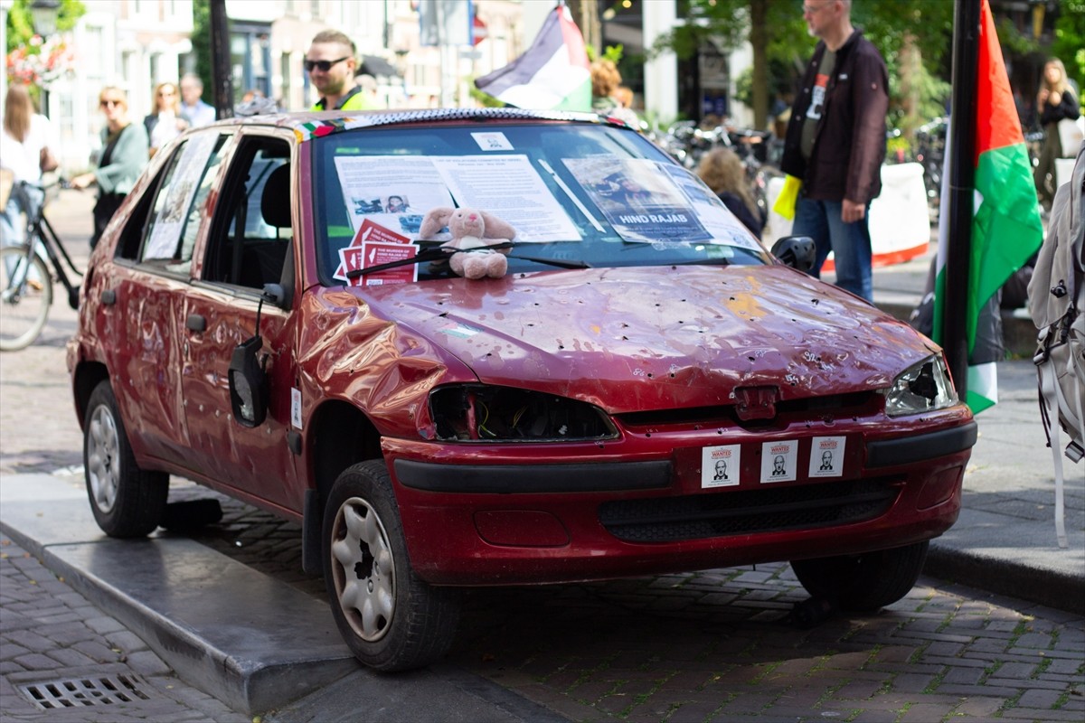 Hollanda’da temsili olarak, 29 Ocak 2024’te İsrail ordusunun Gazze Şeridi’ndeki Tel el-Hava...
