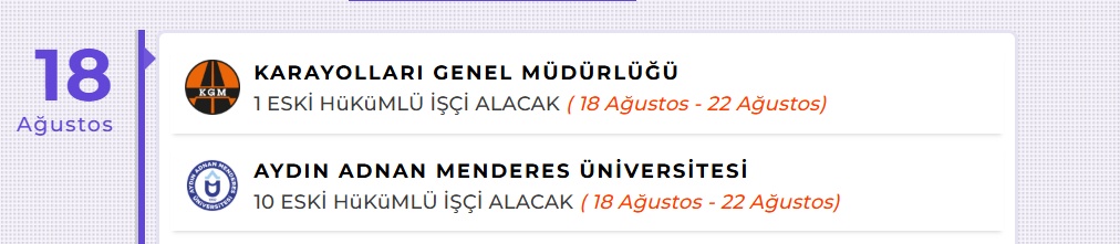 Kamuya yeni bir şans doğdu: Aydın ve Kars'ta eski hükümlü ve TMY'lere özel daimi işçi kadroları açıldı