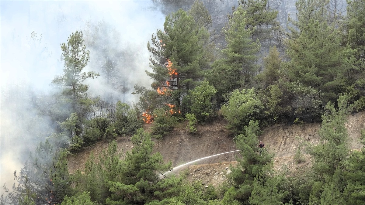 Karabük'te ormanlık alanda çıkan ve 5 Ağustos'ta kontrol altına alındıktan sonra yeniden başlayan...