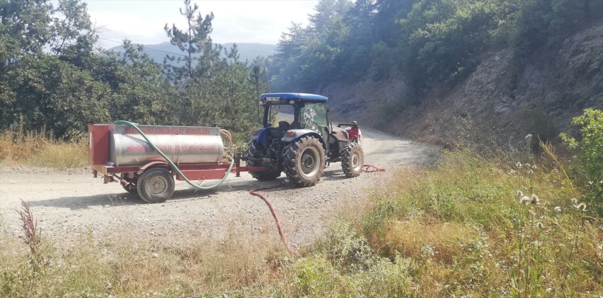 Kastamonu'nun Hanönü ilçesinde çıkan orman yangını kontrol altına alındı.