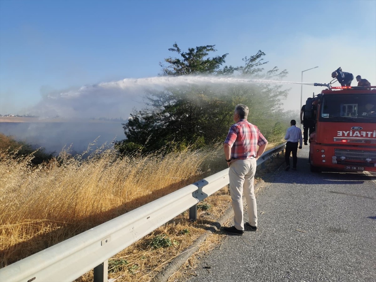 Kırklareli'nin Lüleburgaz ilçesinde çıkan anız yangını söndürüldü. 