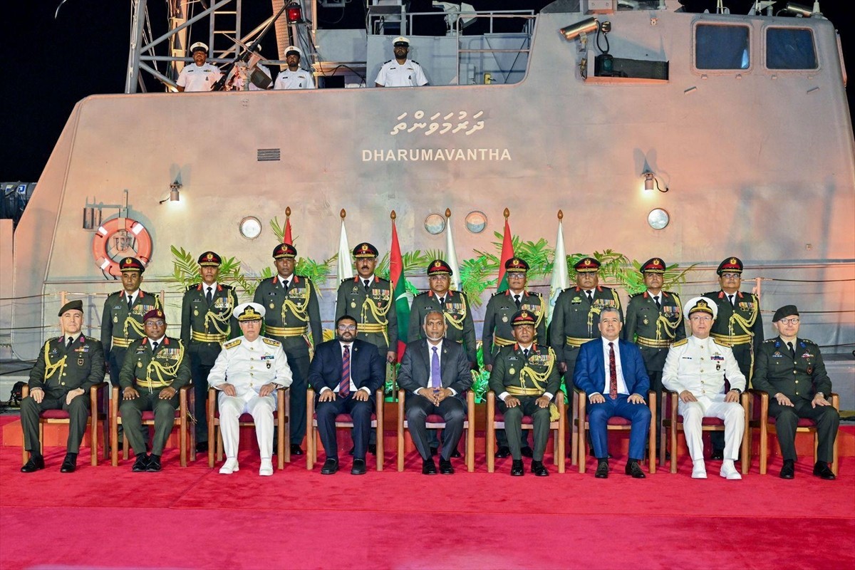 Maldivler'e hibe edilen Doğan sınıfı TCG Volkan hücumbotu, Maldivler Milli Savunma Kuvvetleri...