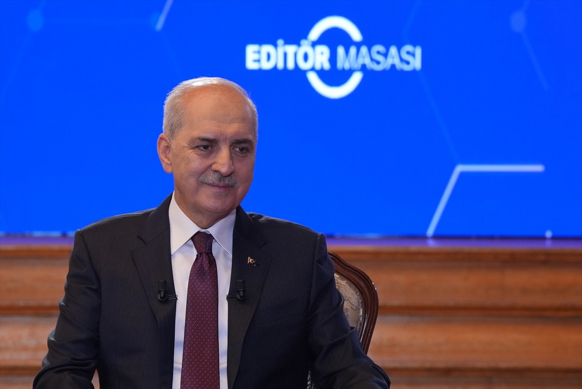 TBMM Başkanı Numan Kurtulmuş, Anadolu Ajansı (AA) Editör Masası'na katıldı.