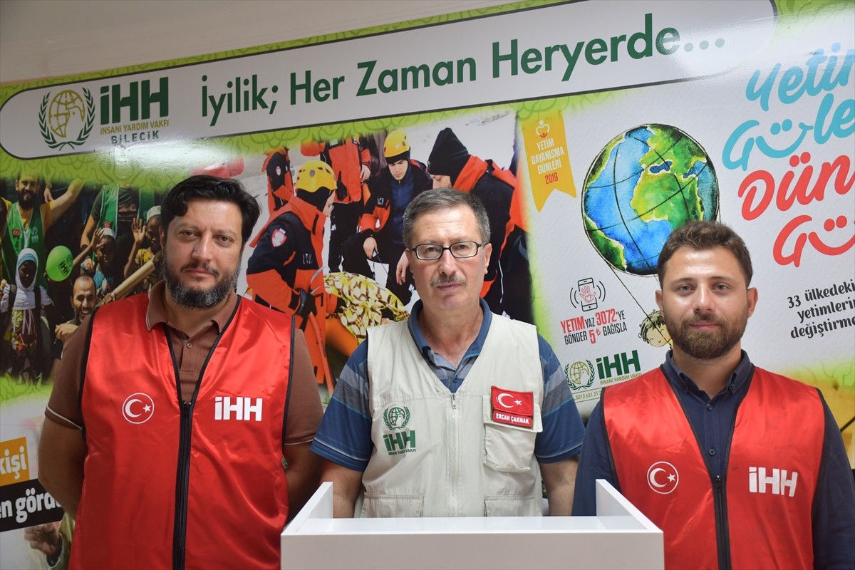 Bilecik'te Filistin'e ve Küresel Sumud Filosu'na destek açıklaması yapıldı. Derneğin Bilecik Şube...