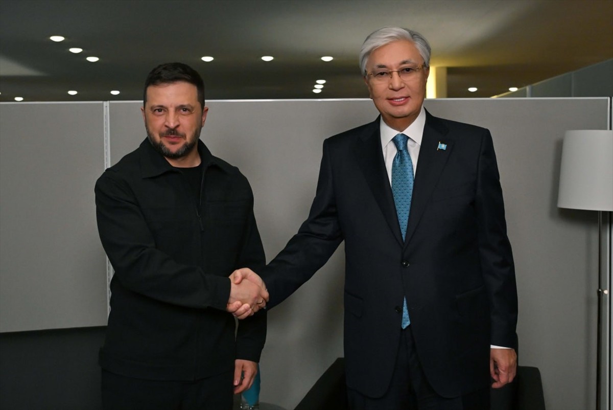 BM 80. Genel Kurulu'na katılmak için ABD'nin New York kentinde bulunan Kazakistan Cumhurbaşkanı...