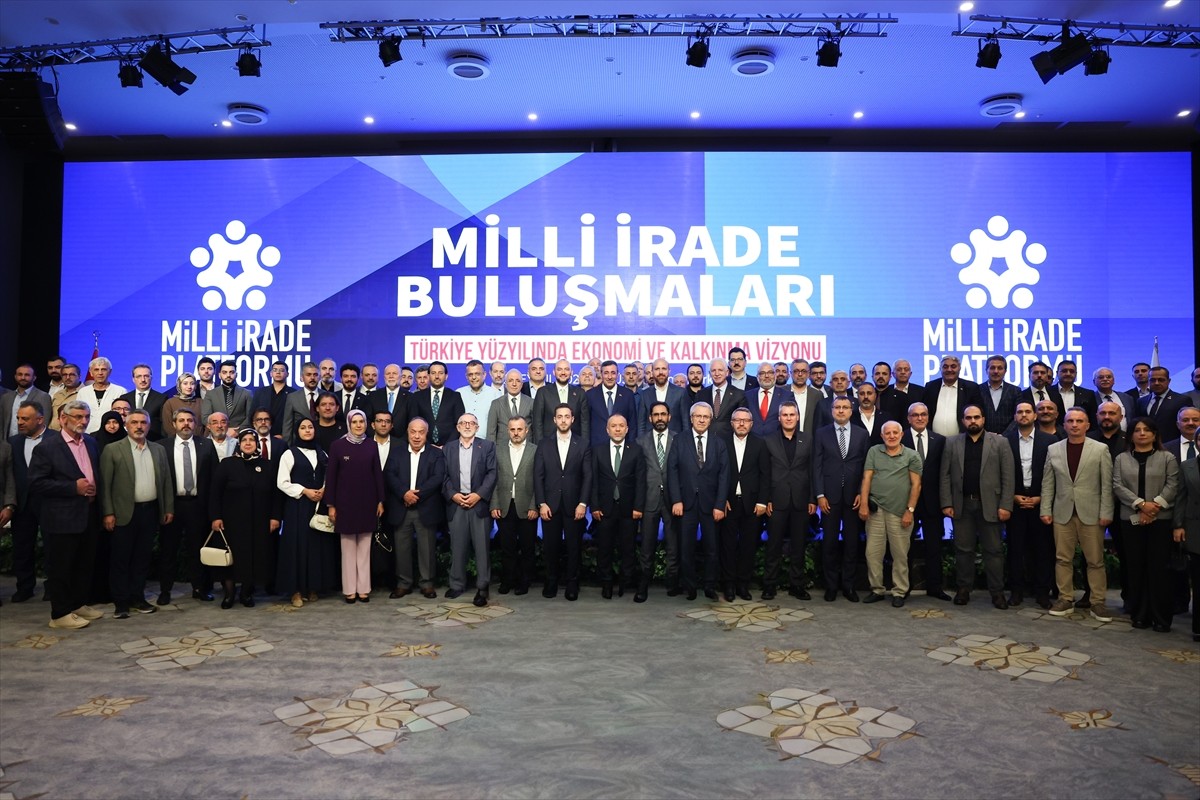 Cumhurbaşkanı Yardımcısı Cevdet Yılmaz, İstanbul'da Milli İrade Platformu tarafından "Türkiye...