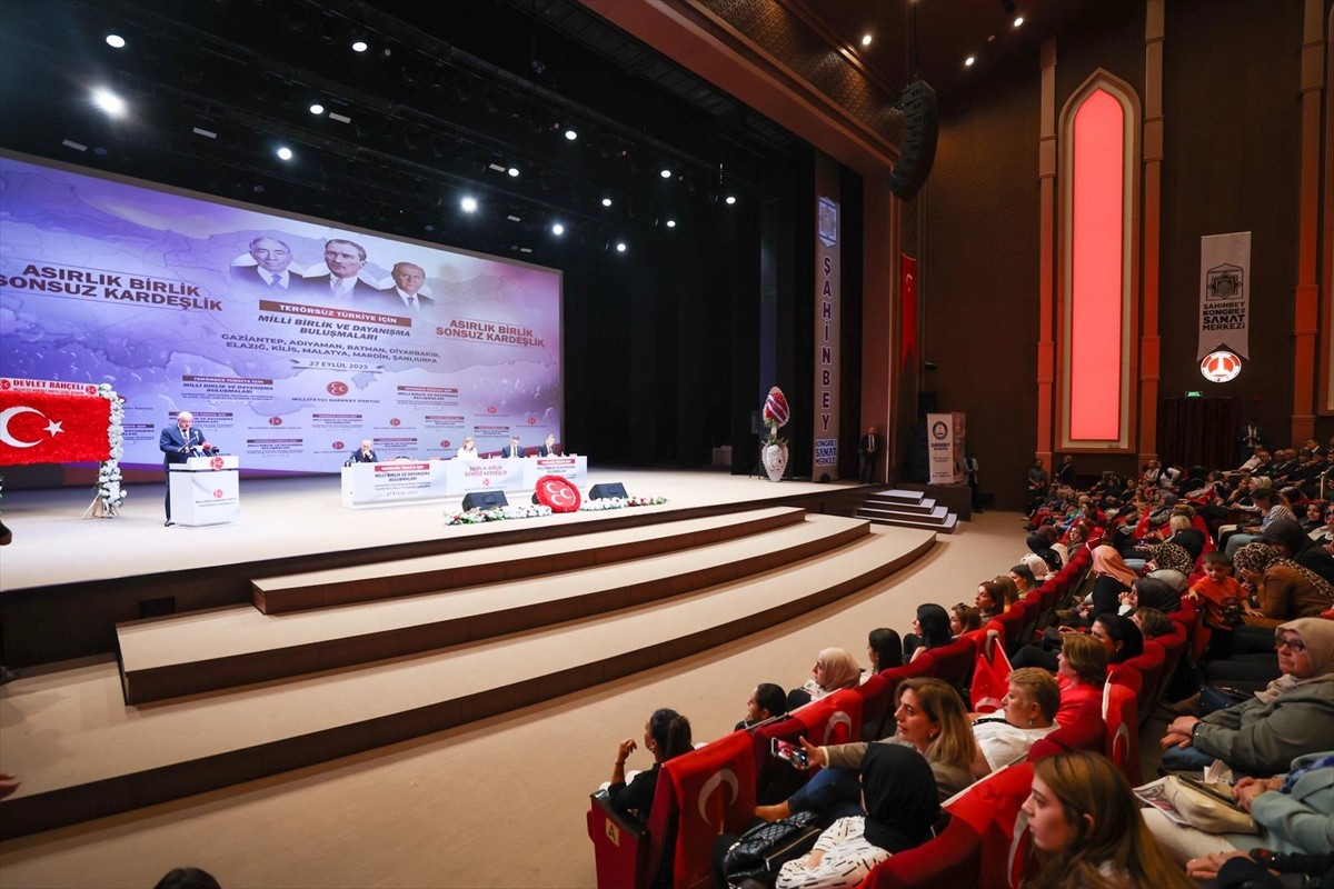 Milliyetçi Hareket Partisi (MHP) tarafından düzenlenen "Asırlık Birlik Sonsuz Kardeşlik" temalı...