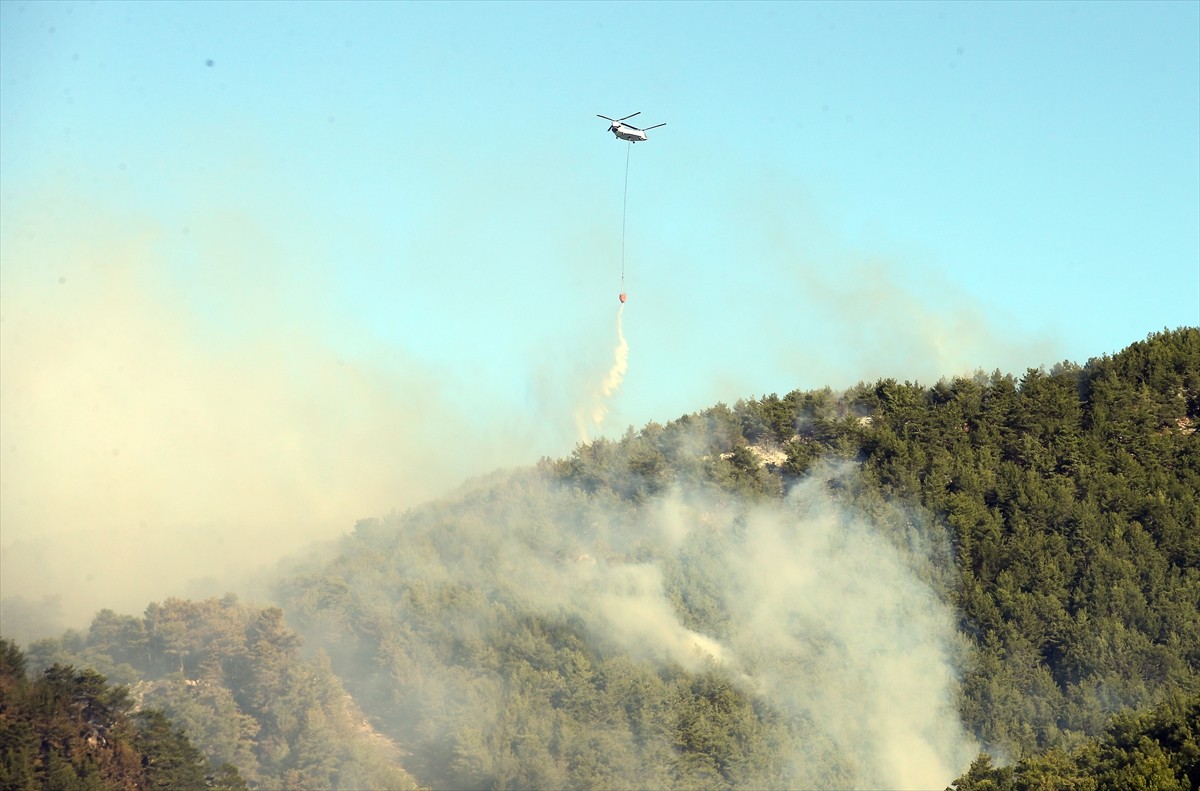 Muğla'nın Köyceğiz ilçesinde çıkan orman yangınına müdahale ikinci günde sürüyor. Gece boyu kara...