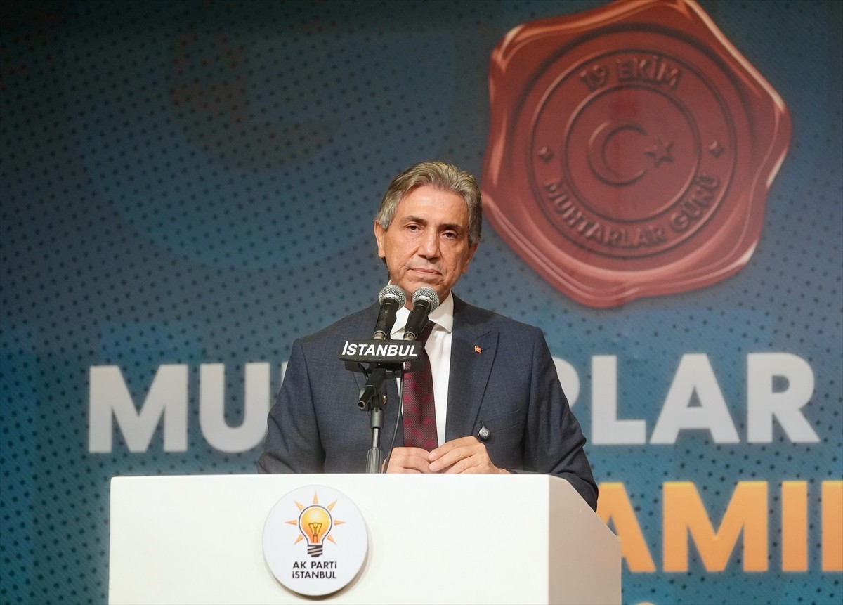 AK Parti İstanbul İl Başkanlığı, 19 Ekim Muhtarlar Günü dolayısıyla düzenlenen programda İstanbul...