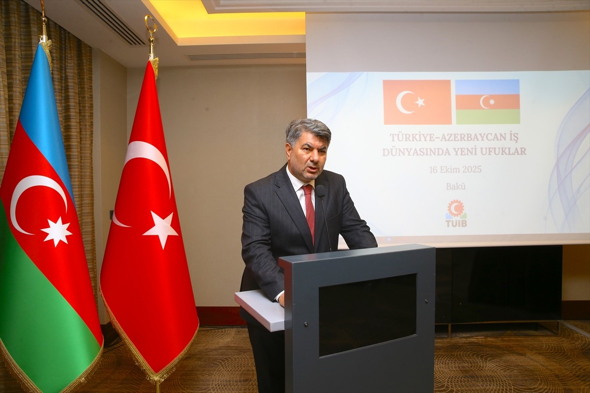 Azerbaycan'ın başkenti Bakü'de, "Türkiye-Azerbaycan İş Dünyasında Yeni Ufuklar" temalı etkinlik...