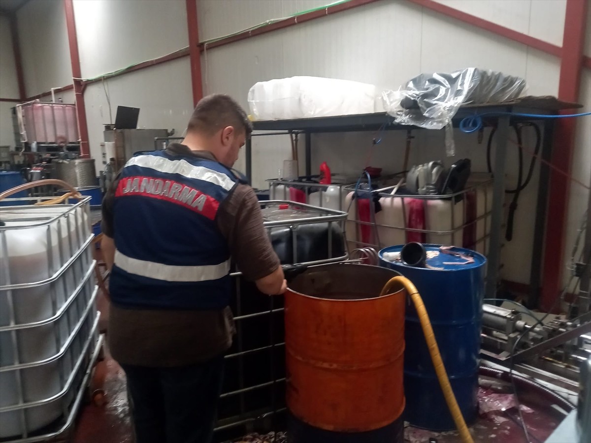 Bursa'nın Mudanya ilçesinde jandarma ekiplerince bir depoya yapılan baskında, 12 bin 750 litre...