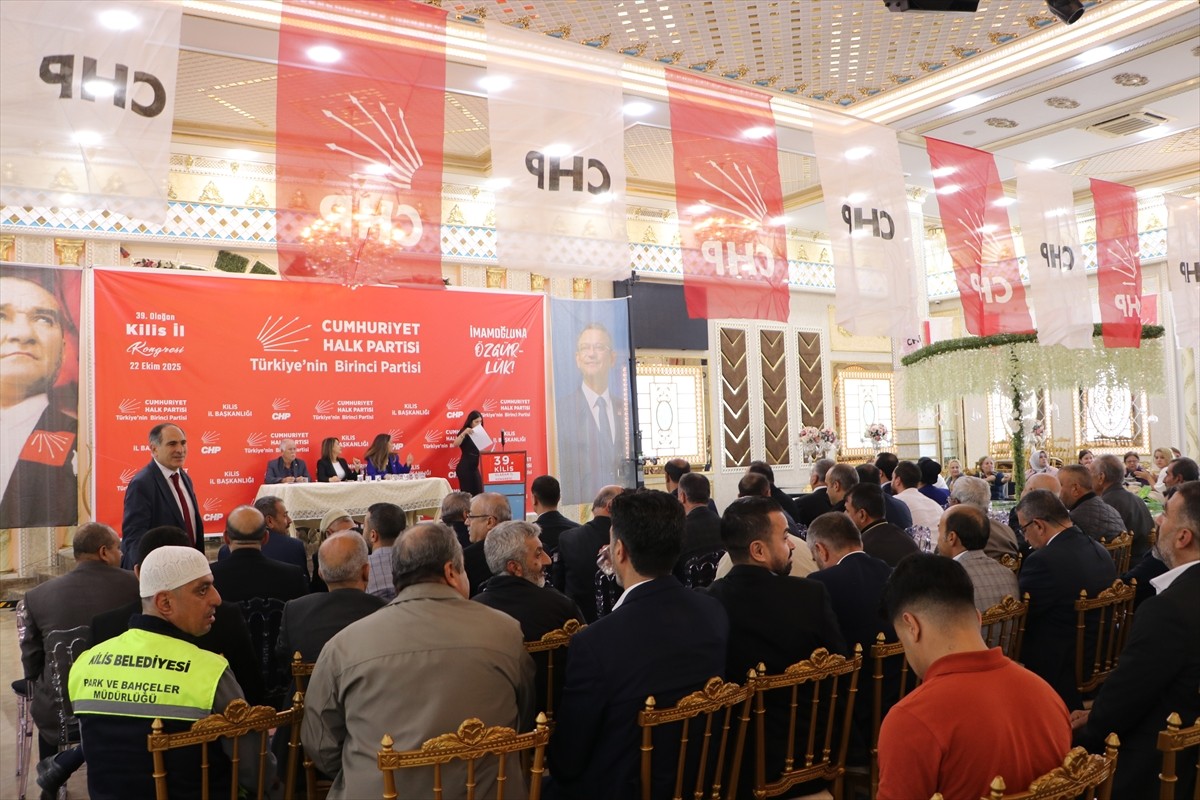 Cumhuriyet Halk Partisi (CHP) Kilis İl Başkanlığının 39. Olağan Kongresi'nde başkanlığa Umut...