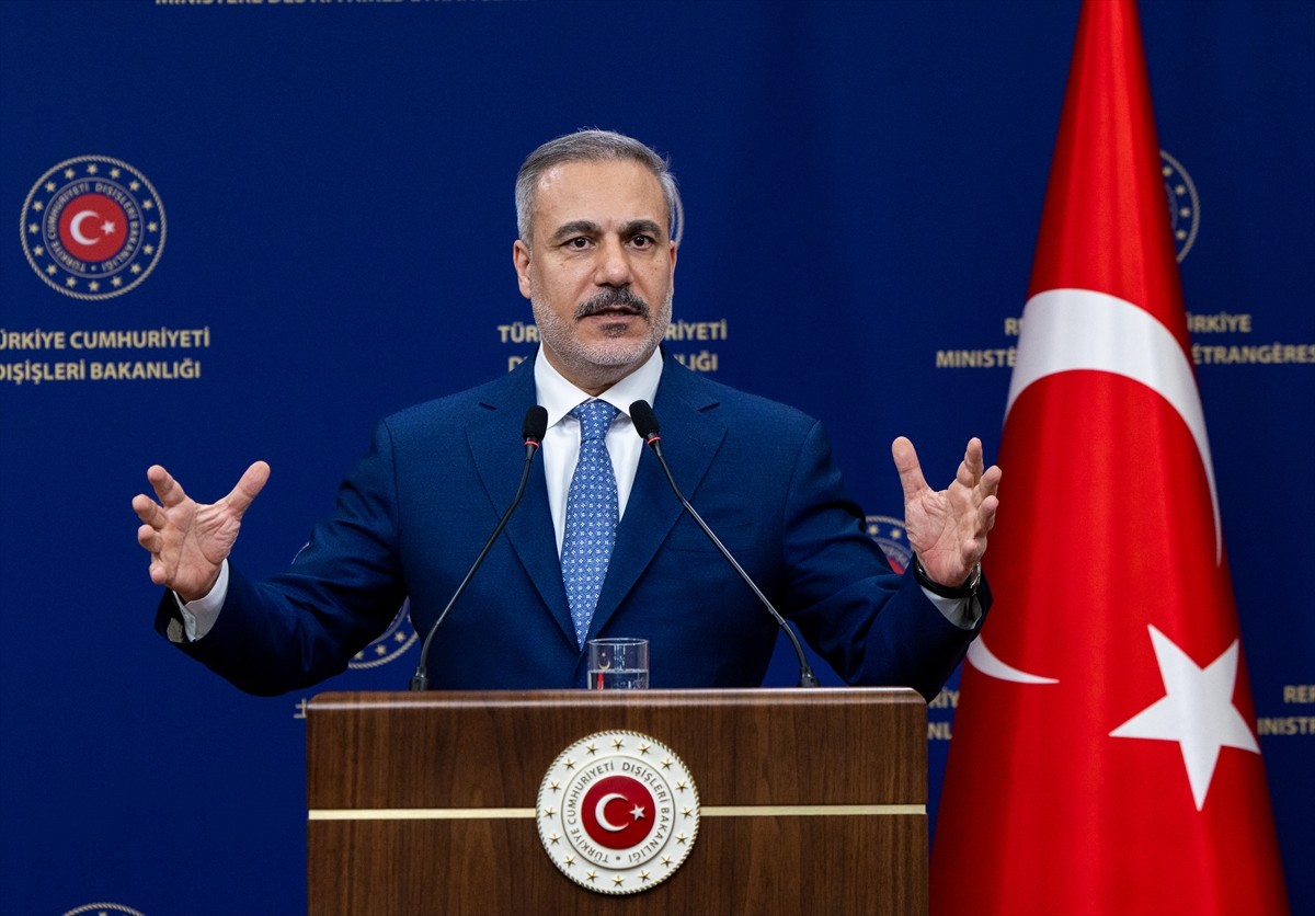 Dışişleri Bakanı Hakan Fidan, Almanya Dışişleri Bakanı Johann Wadephul ile Dışişleri Bakanlığında...