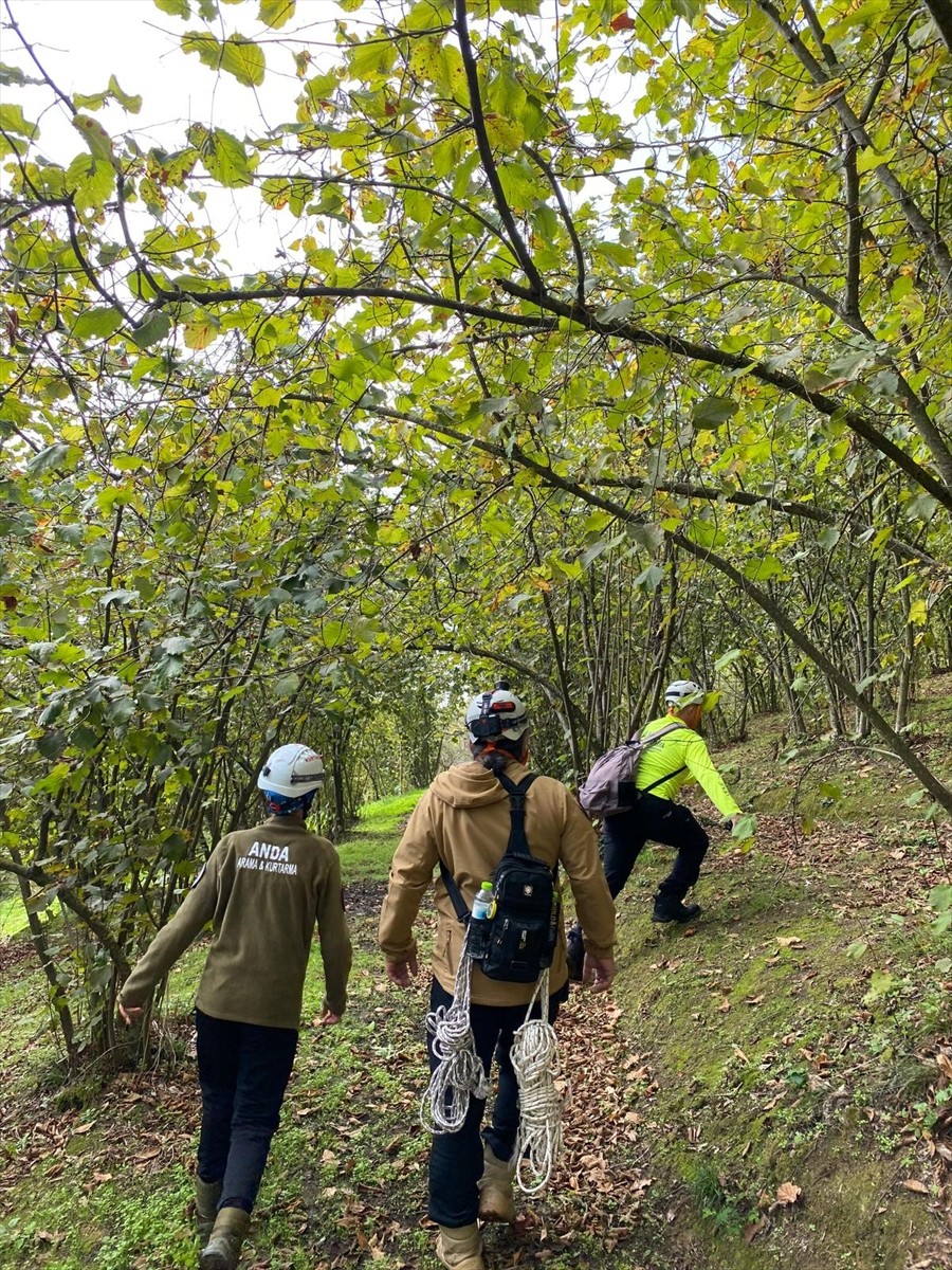 Düzce’nin Cumayeri ilçesinde kırsalda kaybolan kişinin bulunması için arama kurtarma çalışması...