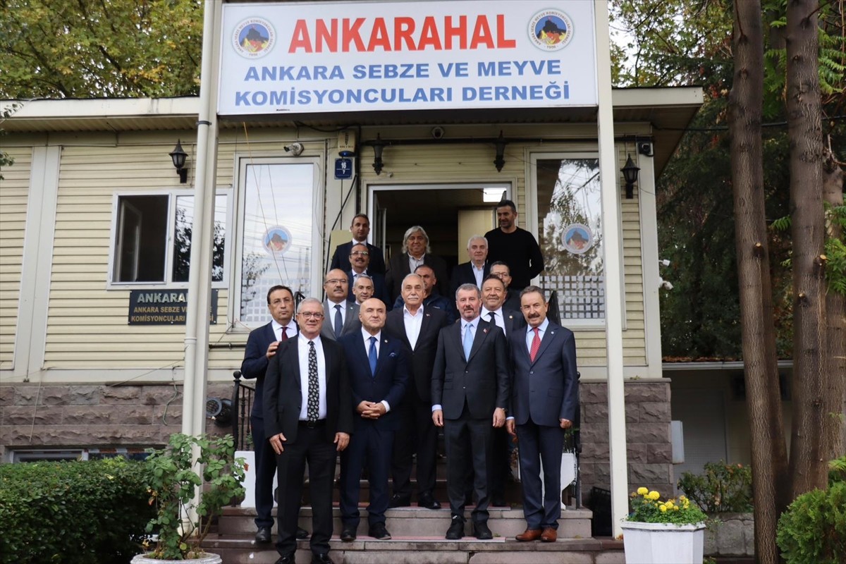 İYİ Parti heyeti, Ankara Sebze ve Meyve Komisyoncuları Derneği, Türkiye Halciler Federasyonu...