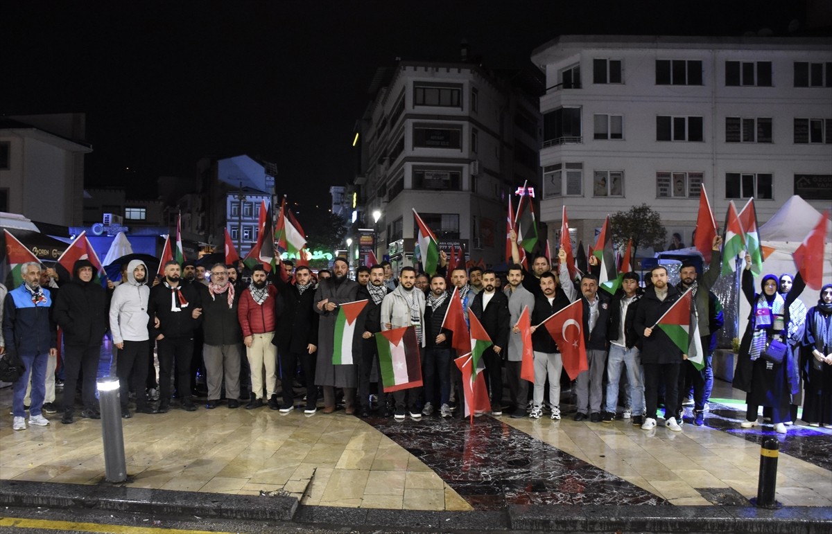 Ordu'da, ablukayı kırmak ve insani yardım ulaştırmak amacıyla Gazze'ye doğru yol alan Küresel...