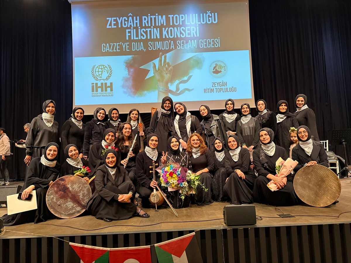 Üsküdar İHH İnsani Yardım Vakfı öncülüğünde, Gazze'de yaşanan insani soykırımın yıl dönümü adına...