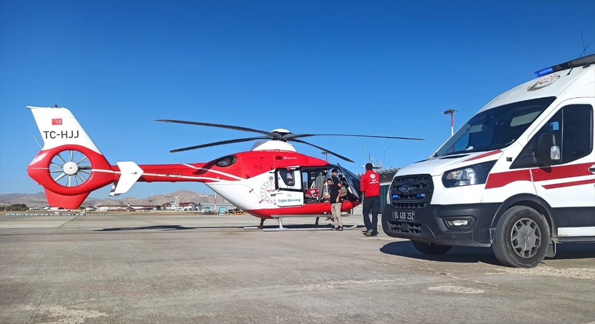  Van'da tedavi gören bebek, ambulans uçakla İstanbul'a sevk edildi.