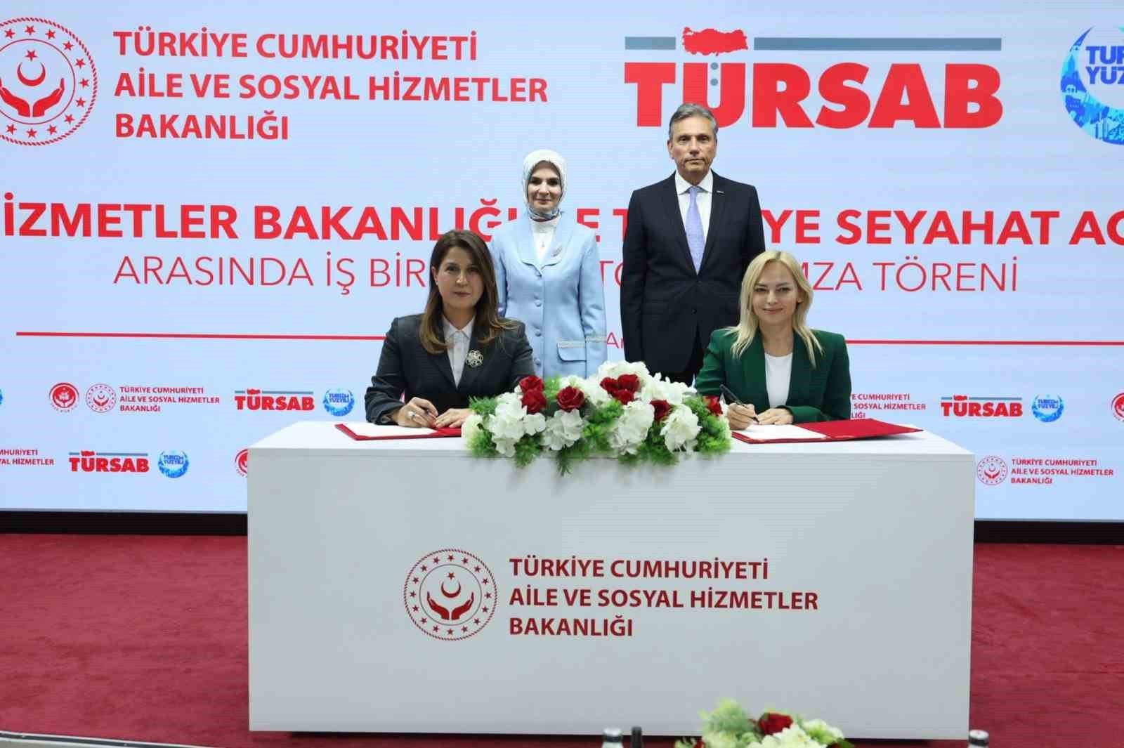 AİLE VE SOSYAL HİZMETLER BAKANLIĞI İLE TÜRKİYE SEYAHAT ACENTALARI BİRLİĞİ ARASINDA İŞ BİRLİĞİ...