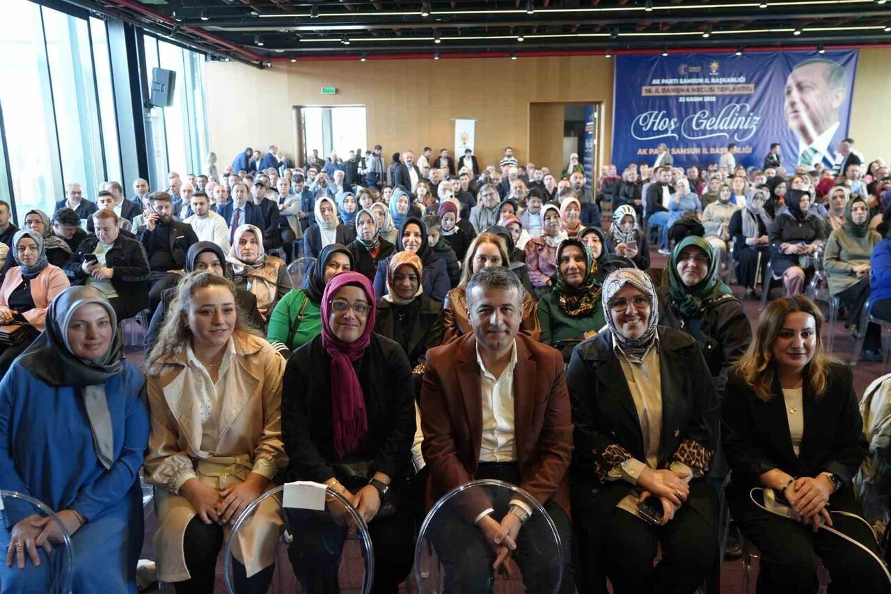 AK PARTİ SAMSUN 96. İL DANIŞMA MECLİSİ TOPLANTISI, ŞEHİT ÖMER HALİSDEMİR ÇOK AMAÇLI SALON’DA...