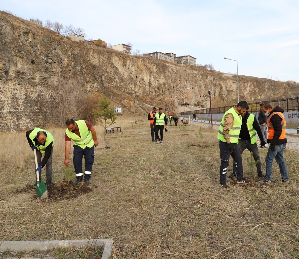 ARDAHAN'DA AĞAÇ DİKİM ETKİNLİĞİ DÜZENLENDİ. (OLGUN YILDIZ/ARDAHAN-İHA)