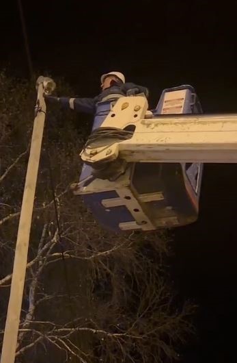 ARDAHAN'DA ÇIKTIĞI DİREĞİN TEPESİNDE MAHSUR KALAN KEDİ, ARAS ELEKTRİK DAĞITIM AŞ (EDAŞ) EKİPLERİ...