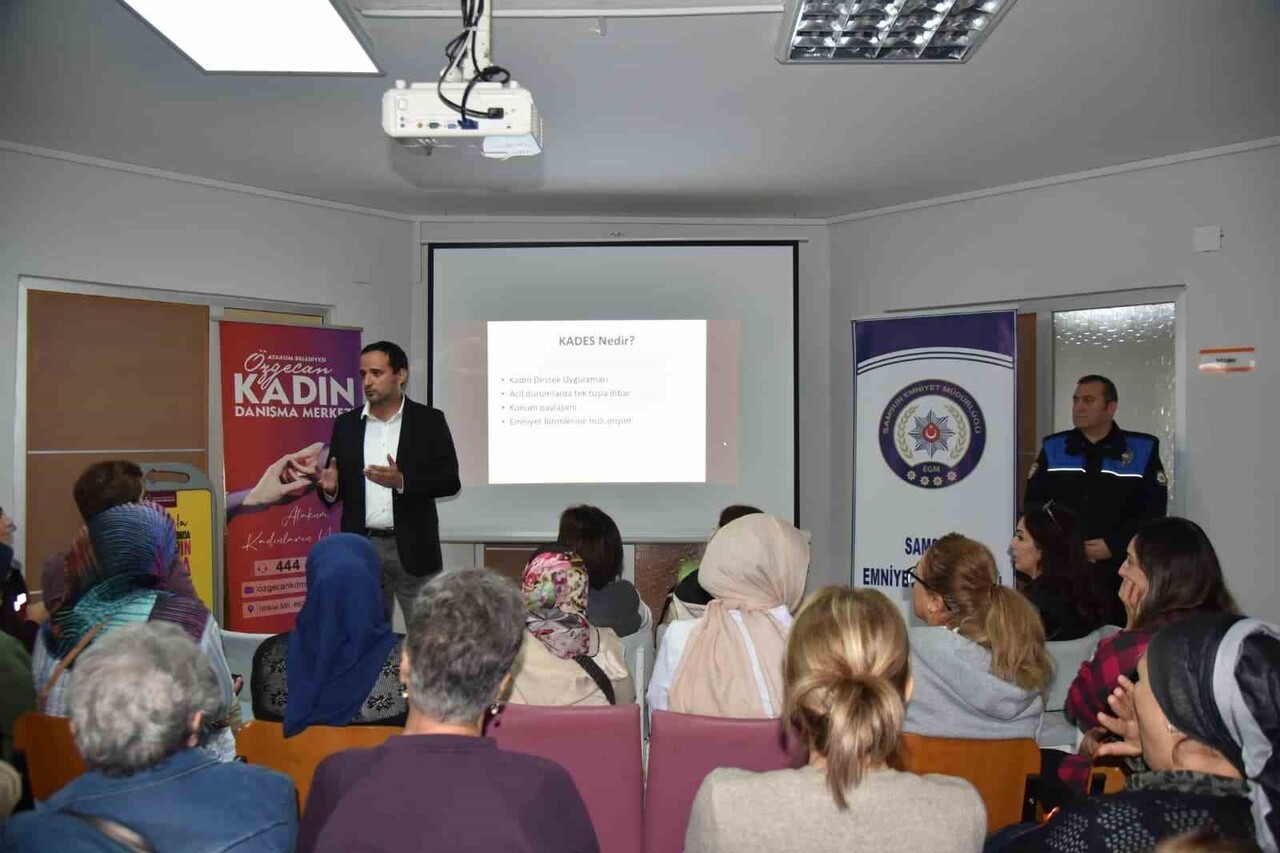 ATAKUM BELEDİYESİ TARAFINDAN, KADINA YÖNELİK ŞİDDETLE MÜCADELE PROGRAMI GERÇEKLEŞTİRDİ. PROGRAMDA...