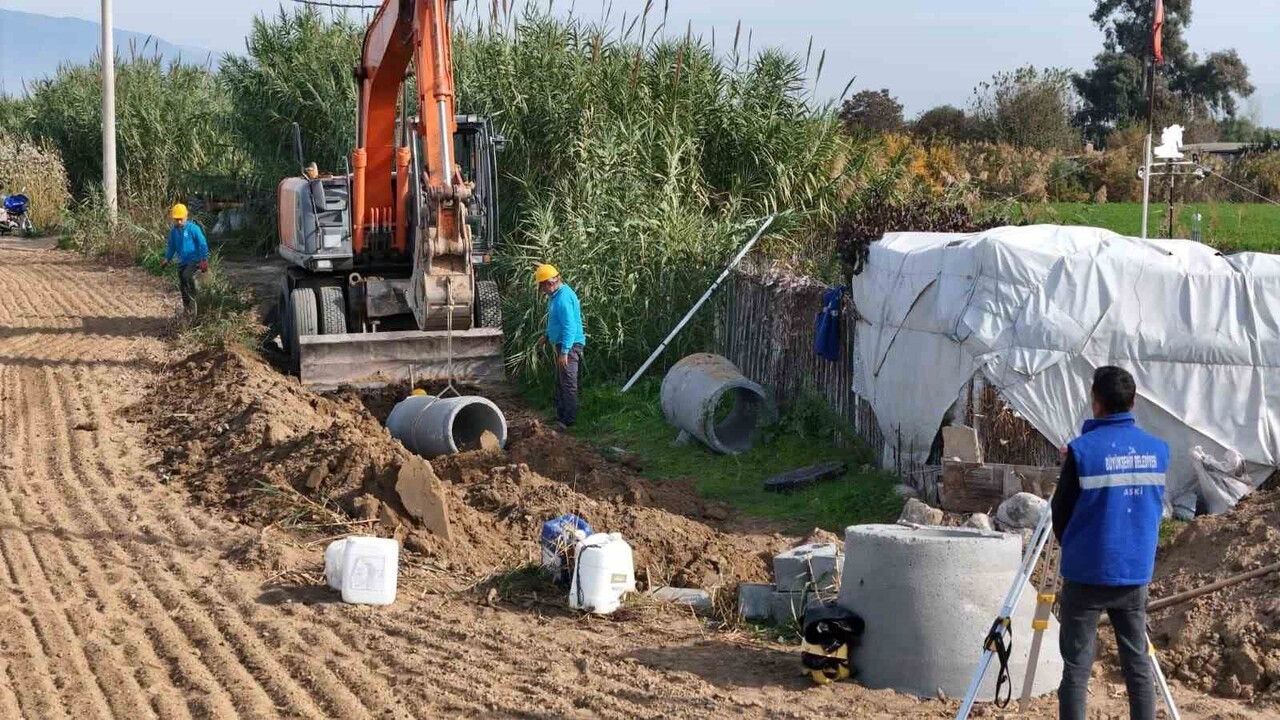 ATÇA’DA KANALİZASYON HATTI YAPIMI BAŞLADI