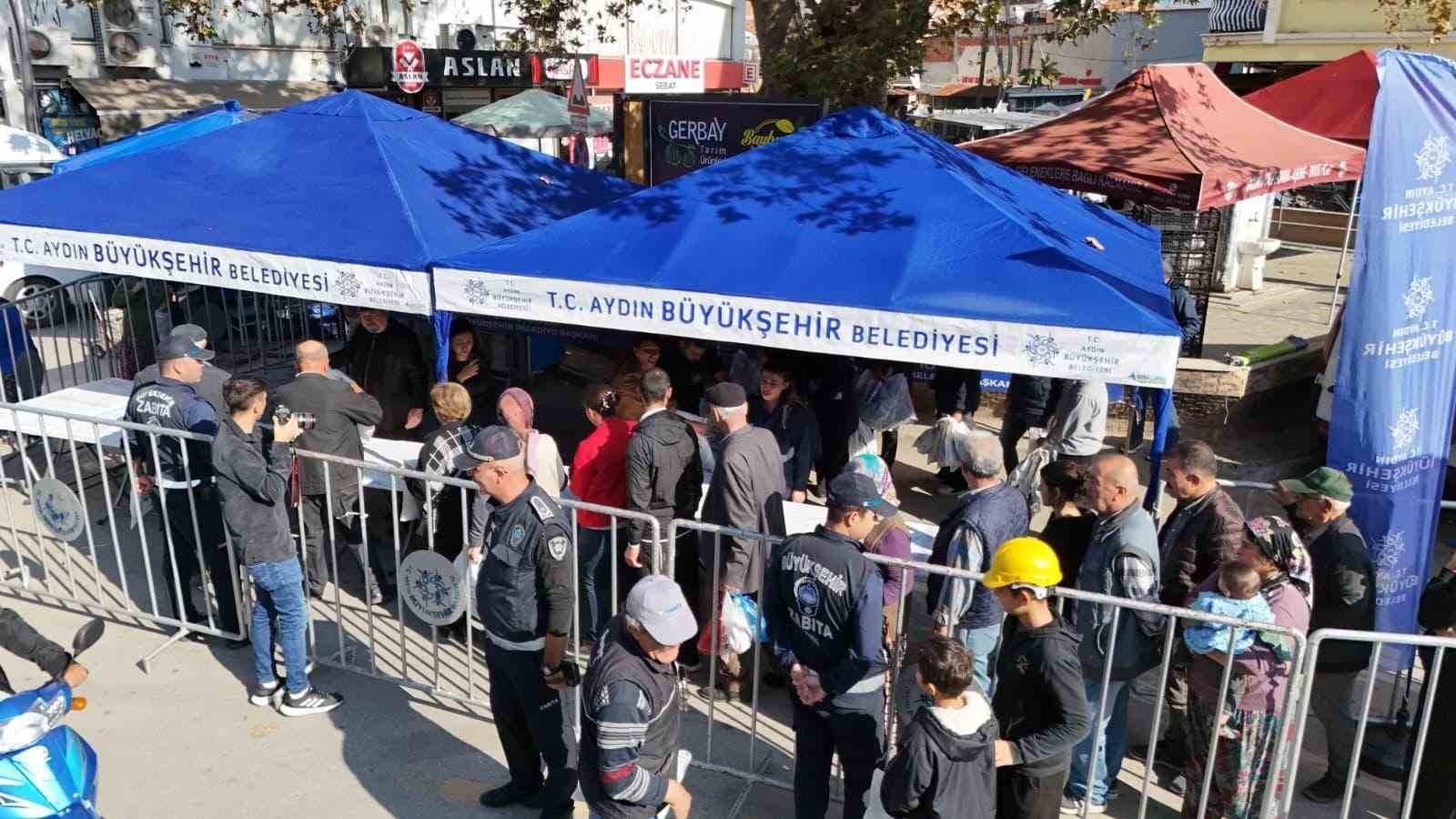 AYDIN BÜYÜKŞEHİR KIŞLIK FİDELERİ GERMENCİKLİLER İLE BULUŞTURDU